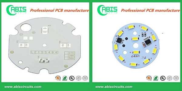 Rigid Aluminum Core PCB for LED Lights Printed Circuit Board (OEM, PCBA)